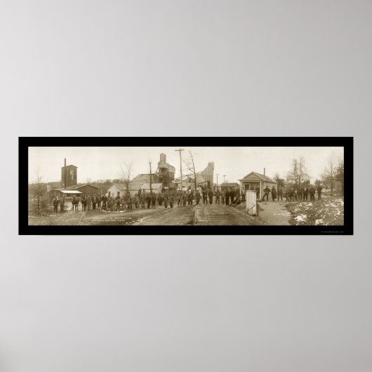 Poster Nouveau Diggins WI Miners Photo 1915 (Devant)