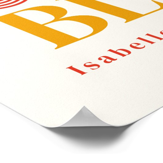 Poster Nouveau Enfant Sur Le Bloc 6 Baby shower Des Maiso (Coin)