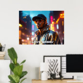 POSTER NOUVEAU JERSEY - J'AIME JERSEY (Bureau à domicile)