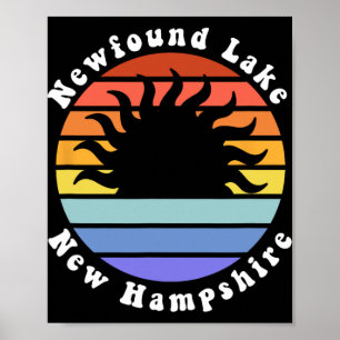 Poster Nouveau lac New Hampshire Lever de soleil Vacances