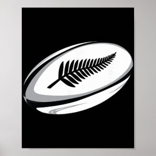 Poster Nouveau maillot de rugby de Zealand