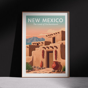 Poster Nouveau-Mexique vintage