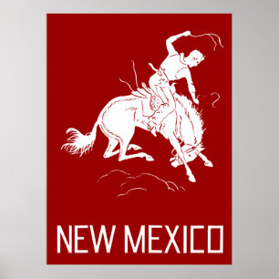 Poster Nouveau-Mexique vintage