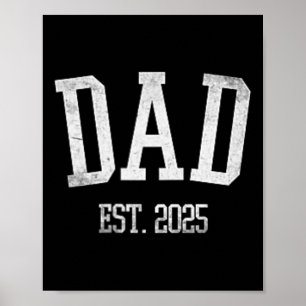 Poster Nouveau papa Est. 2025