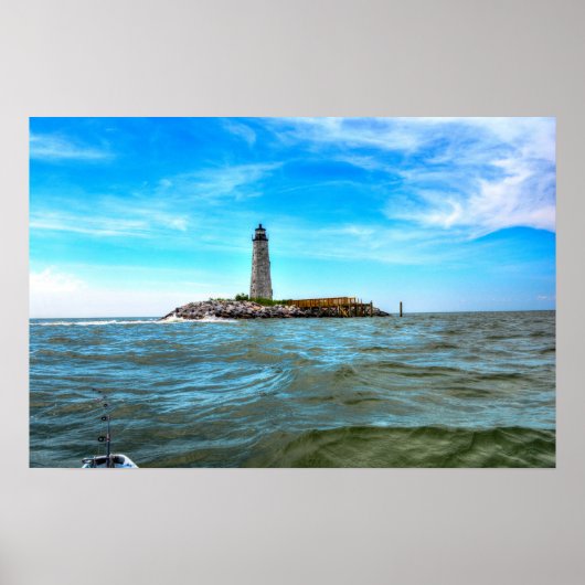 Poster Nouveau phare Comfort Point - Mobjack Bay (Devant)