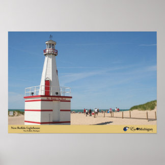 Poster Nouveau phare de Buffalo - Michigan