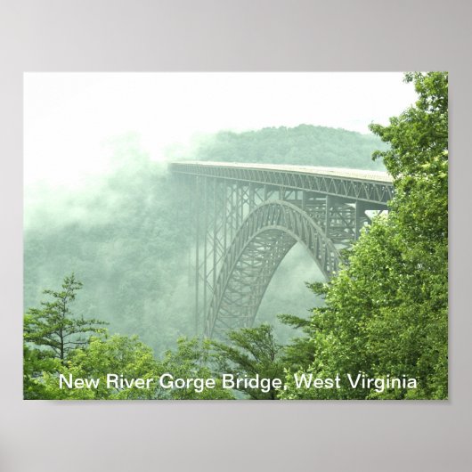 Poster Nouveau pont de la Gorge WVa (Devant)