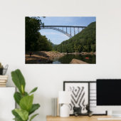 Poster Nouveau pont de la rivière Gorge WVA (Bureau à domicile)