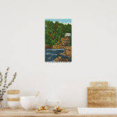 Poster Nouveau pont routier d'État Vue du chaos Ausable (Cuisine)