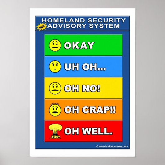 Poster Nouveau système d'alerte de sécurité intérieure - (Devant)
