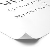 POSTER NOUVEAUTÉ ! CONCEPTION PROPRE BIENVENUE MARIAGE PO (Coin)