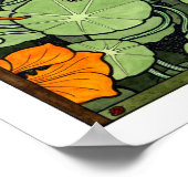 Poster NOUVEAUTÉ ! Nasturtiums Art Nouveau (Coin)