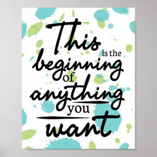 Poster Nouveaux débuts