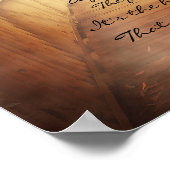 Poster Nouveaux débuts marquez une fin ~ Poème forestier (Coin)