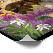 Poster Nouveaux débuts Nuages Leopard Imaginaire Art (Coin)