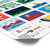 Poster Nouveaux drapeaux de la ville américaine, 2012-201 (Coin)