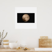 Poster Nouveaux horizons - Pluto en couleur réelle (Cuisine)