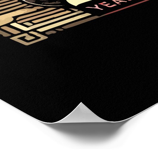 Poster Nouvel An chinois 2025 Année du serpent Année luna (Coin)