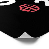 Poster Nouvel An chinois 2025 Année du serpent Année luna (Coin)