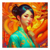 Poster Nouvel An chinois du dragon (Devant)