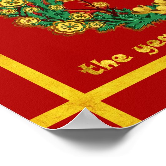 Poster Nouvel An chinois du lapin (Coin)