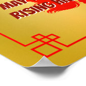 Poster Nouvel An chinois du succès du cheval en or (Coin)