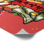 Poster Nouvel an chinois du tigre (Coin)