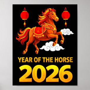 Poster Nouvel an lunaire des femmes 2026 nouvel an chinoi