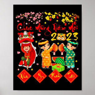 Poster Nouvel An lunaire vietnamien Nam Moi Nhu Y année d