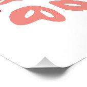 Poster Nouvel an nouveau moi affirmations floral rose est (Coin)