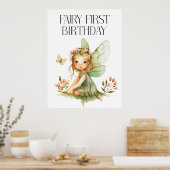 Poster Nouvel anniversaire de la fée mignonne (Cuisine)