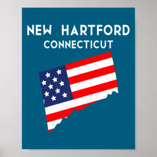 Poster Nouvel Hartford Connecticut États-Unis Amérique Vo