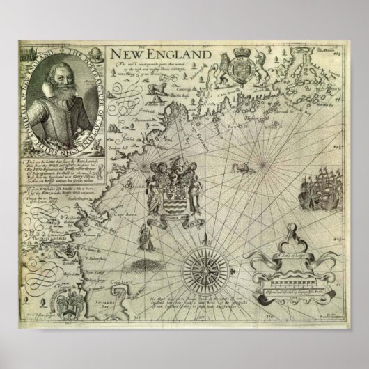 Poster Nouvelle-Angleterre - 1616 (Devant)