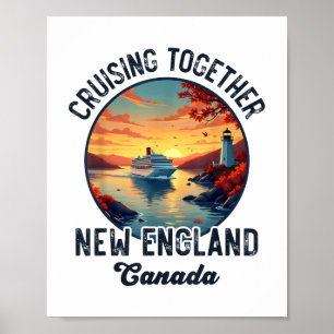 Poster Nouvelle-Angleterre Canada Croisière, Croisière En