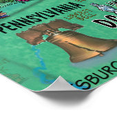 Poster Nouvelle-Angleterre États-Unis (Coin)