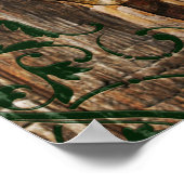 Poster nouvelle année chinoise du mouton en bois 2015 (Coin)