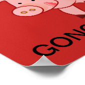 POSTER NOUVELLE ANNÉE CHINOISE DU PIG 2019 (Coin)