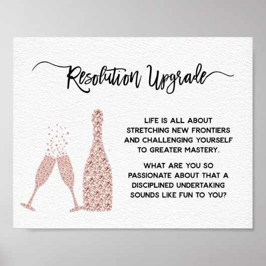 Poster Nouvelle Année et Motivation d'Anniversaire Encour (Devant)