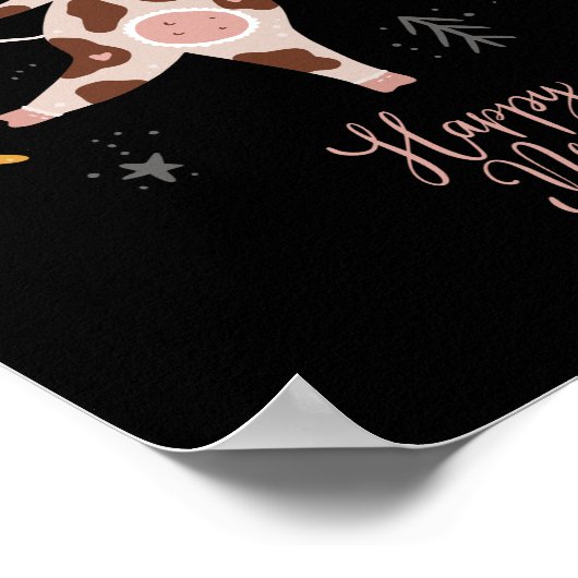 Poster nouvelle année heureuse (Coin)