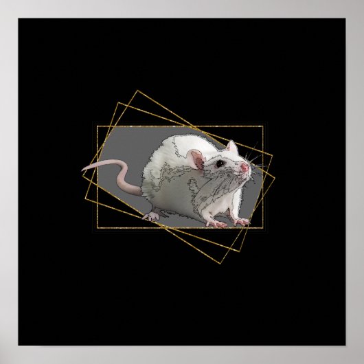 Poster nouvelle année heureuse, élégante, noire, or, 2020 (Devant)