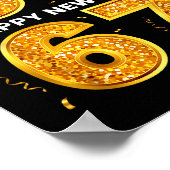 Poster Nouvelle année six sept 6 7 Mème drôle bonne année (Coin)