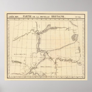 Poster Nouvelle-Bretagne, Amérique 25