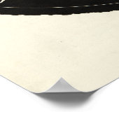 Poster Nouvelle carte correcte de la terre plate (Coin)