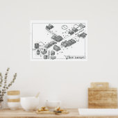 Poster Nouvelle carte d'affiche Liberty (28 x 20 version) (Cuisine)