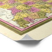 Poster Nouvelle Carte De Indiana 2 (Coin)