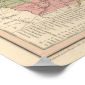 Poster Nouvelle Carte De La Géorgie (Coin)