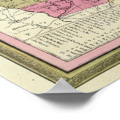 Poster Nouvelle Carte De La Géorgie (Coin)