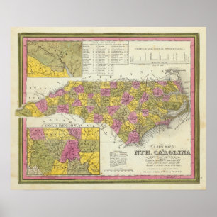 Poster Nouvelle carte de la nième Caroline