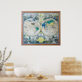 Poster Nouvelle carte de l'affiche mondiale de 1926 (Cuisine)