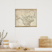 Poster Nouvelle carte de l'Amérique du Nord (Cuisine)